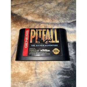 Pitfall The Mayan Adventure Sega Genesis Game Cartridge 1994 Activision Untested